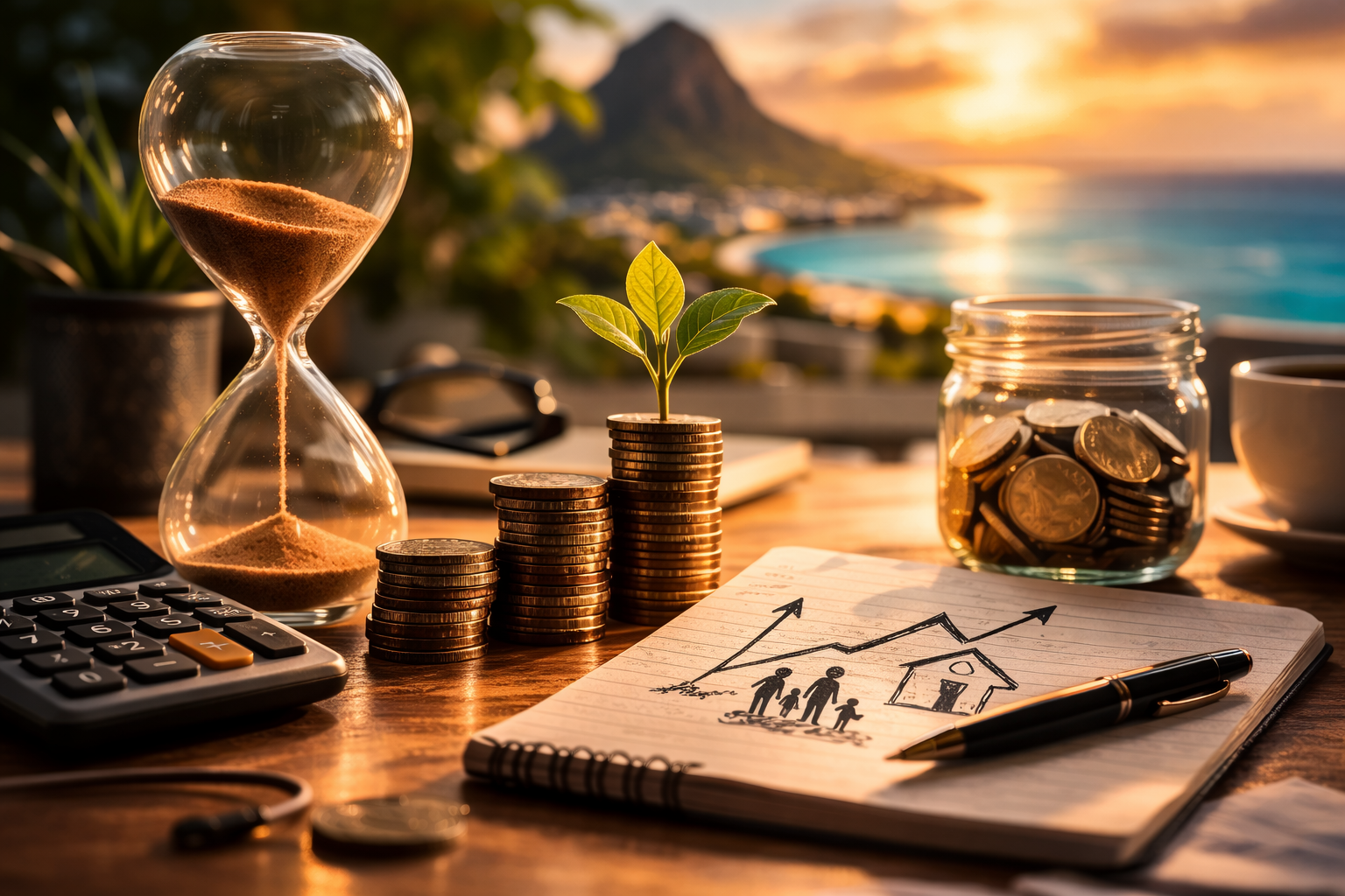 Illustration de réflexion financière